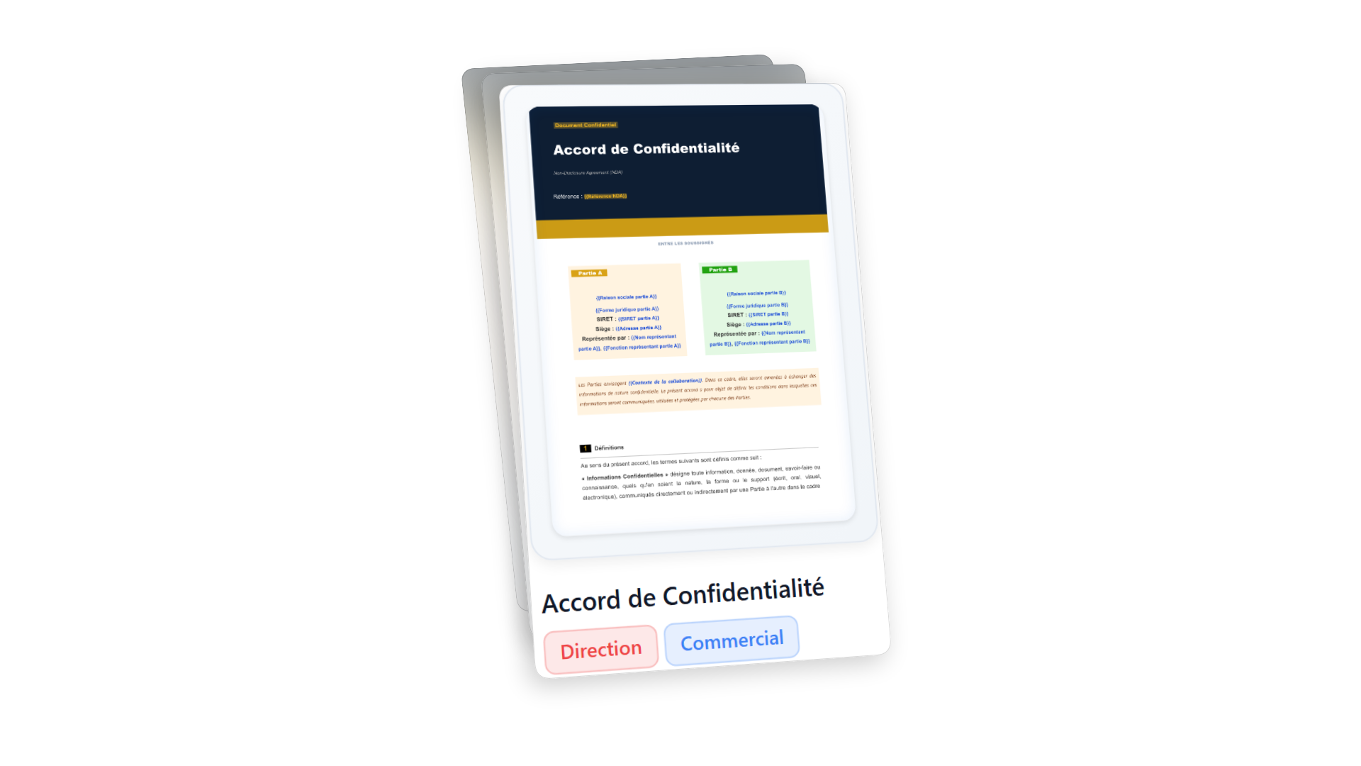 Document avec tags de catégorisation