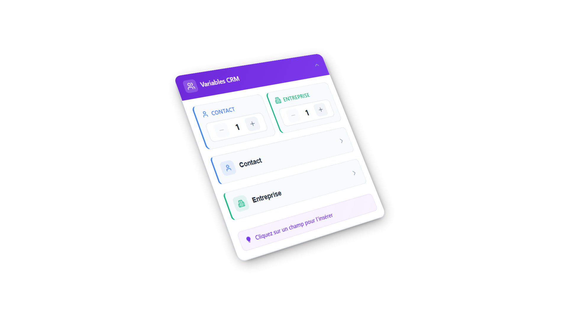 Variables contacts